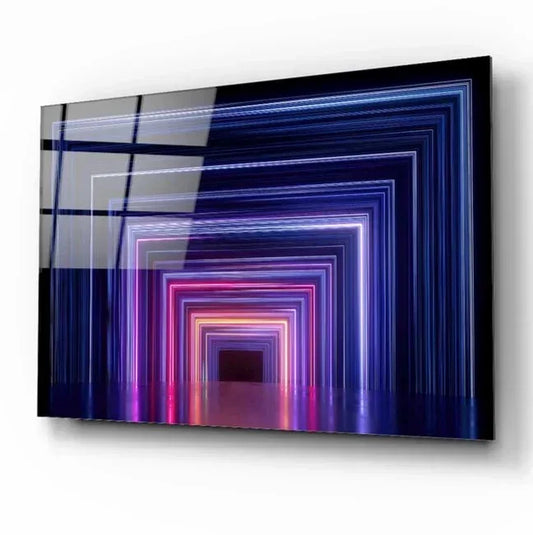 3D Abstract Glass Wall Art - LUXARTDECO