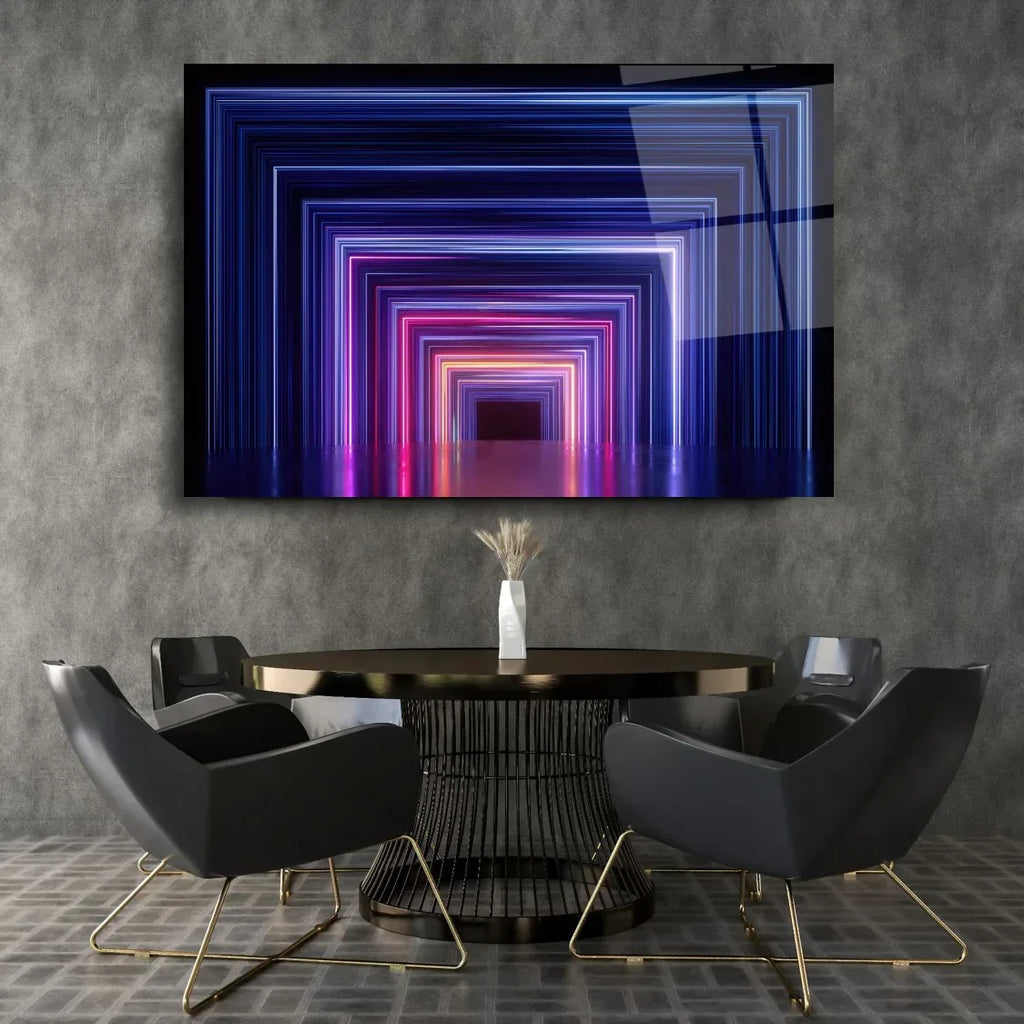 3D Abstract Glass Wall Art - LUXARTDECO