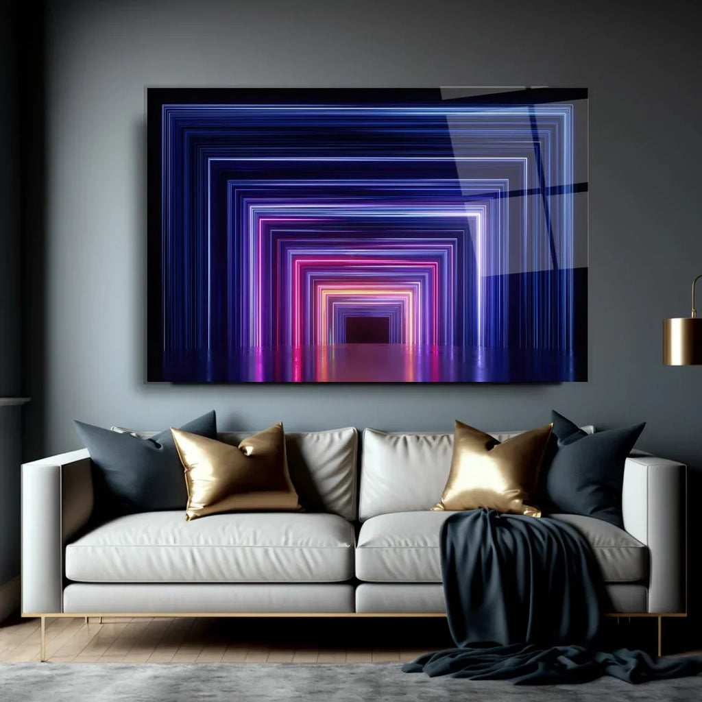 3D Abstract Glass Wall Art - LUXARTDECO