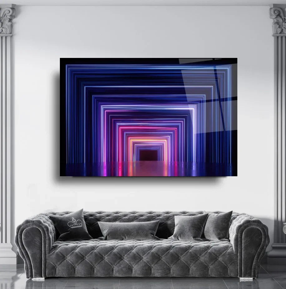 3D Abstract Glass Wall Art - LUXARTDECO