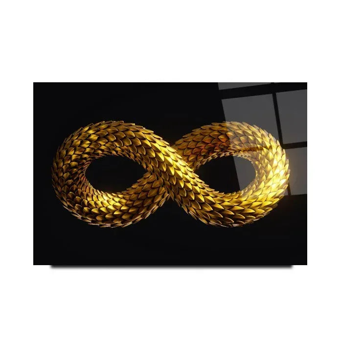 Infinity Glas Wall Art - LUXARTDECO