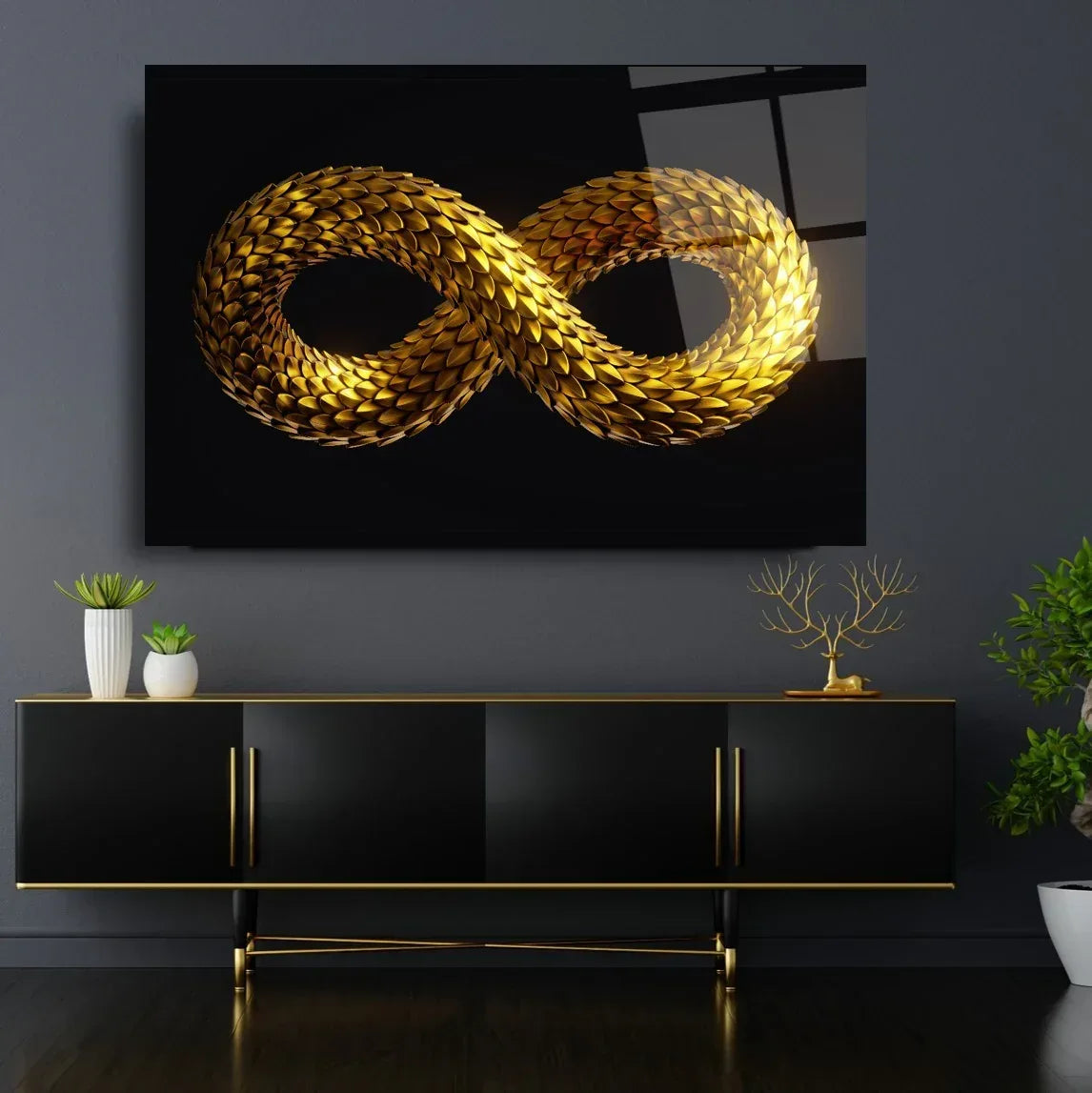 Infinity Glas Wall Art - LUXARTDECO