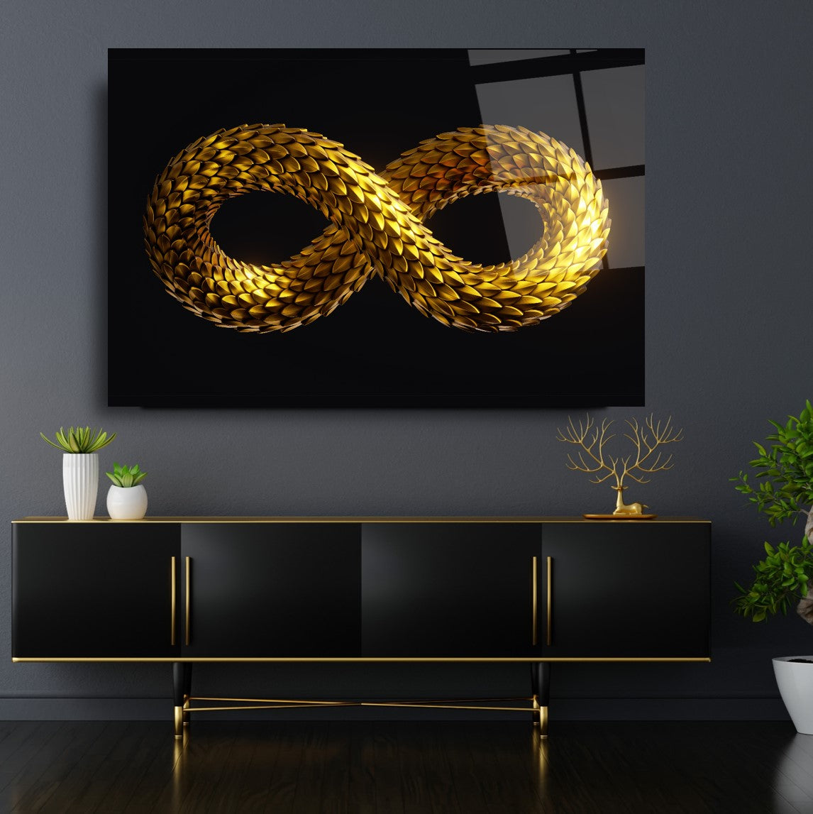 Infinity Glas Wall Art