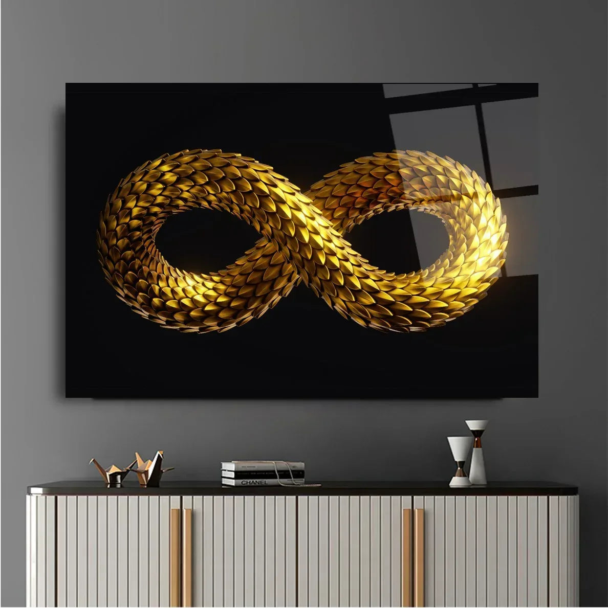 Infinity Glas Wall Art - LUXARTDECO