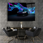 Art mural en verre de voiture de luxe