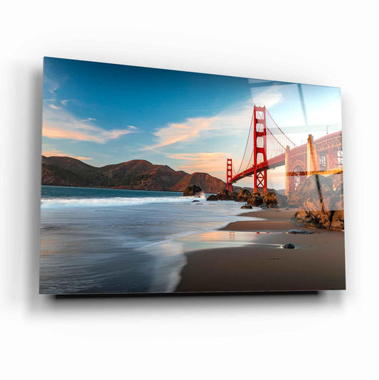 San Francisco Bridge Glass Wall Art - LUXARTDECO