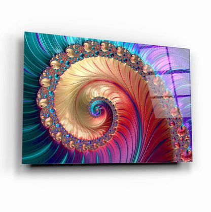 Spiral Glass Wall Art