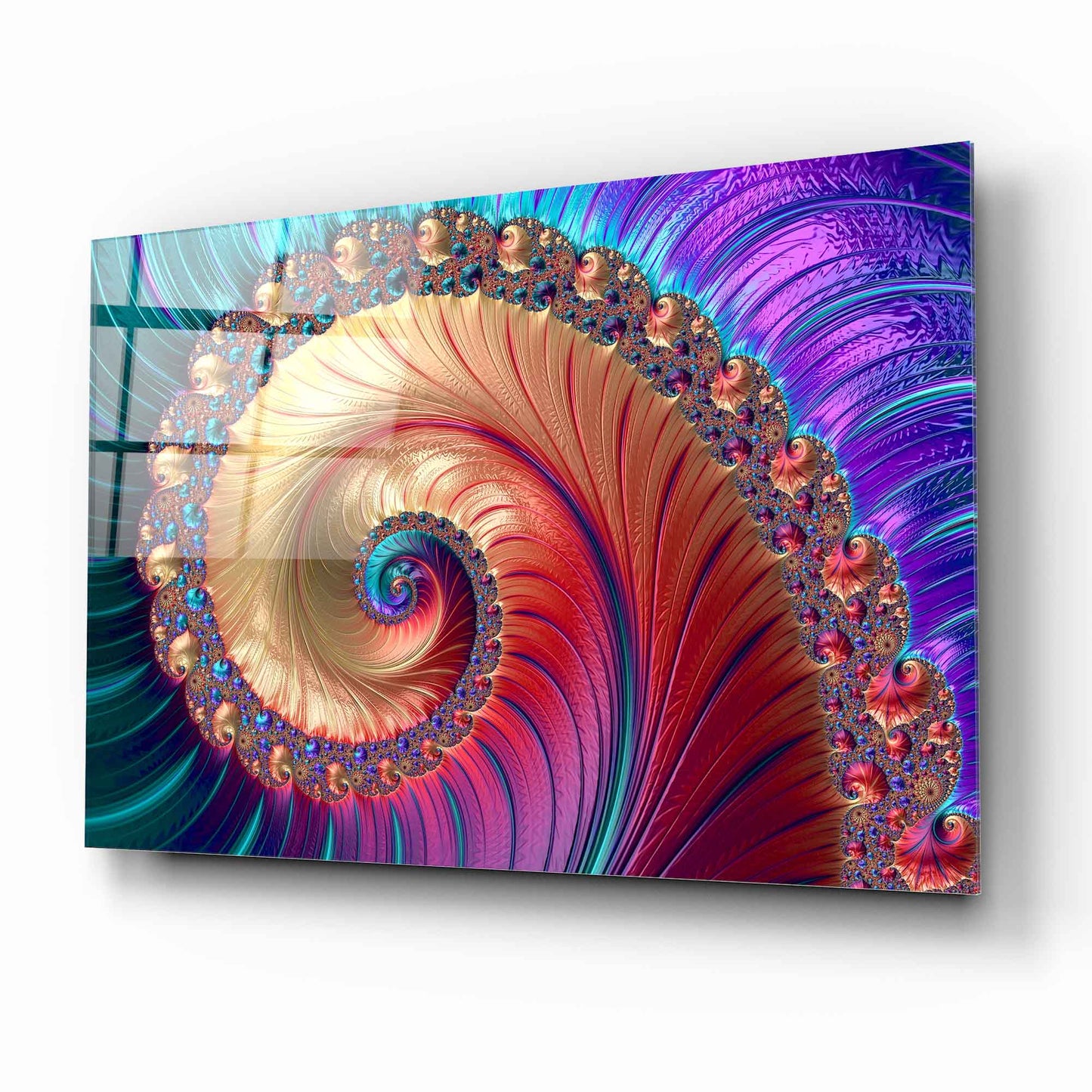 Spiral Glass Wall Art