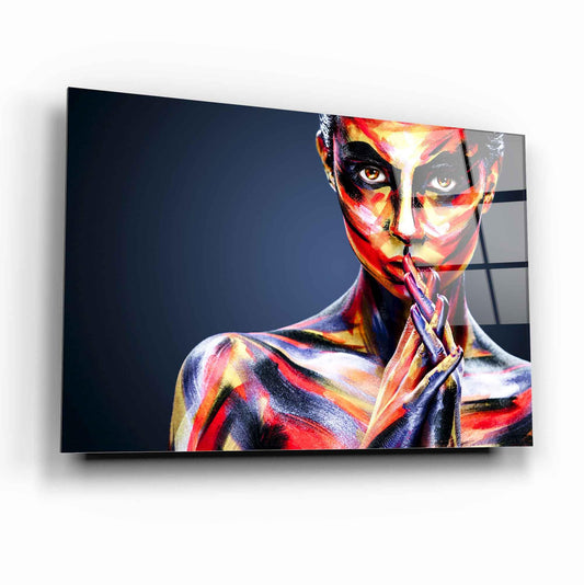Body Art Woman Glass Wall Art - LUXARTDECO