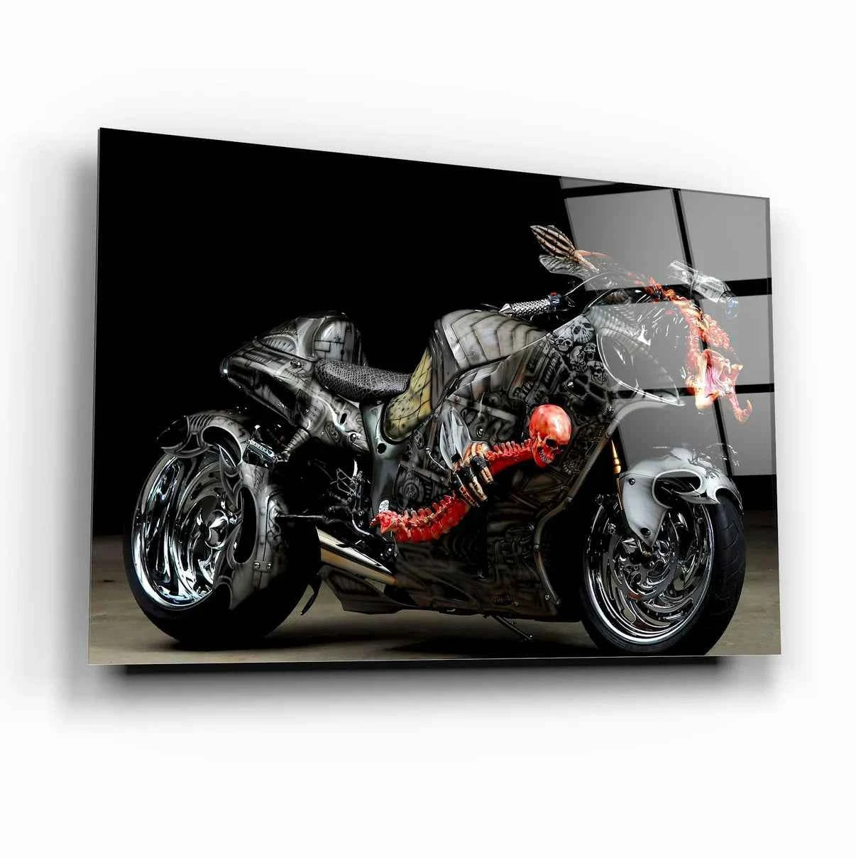 Suzuki Hayabusa Glass Wall Art