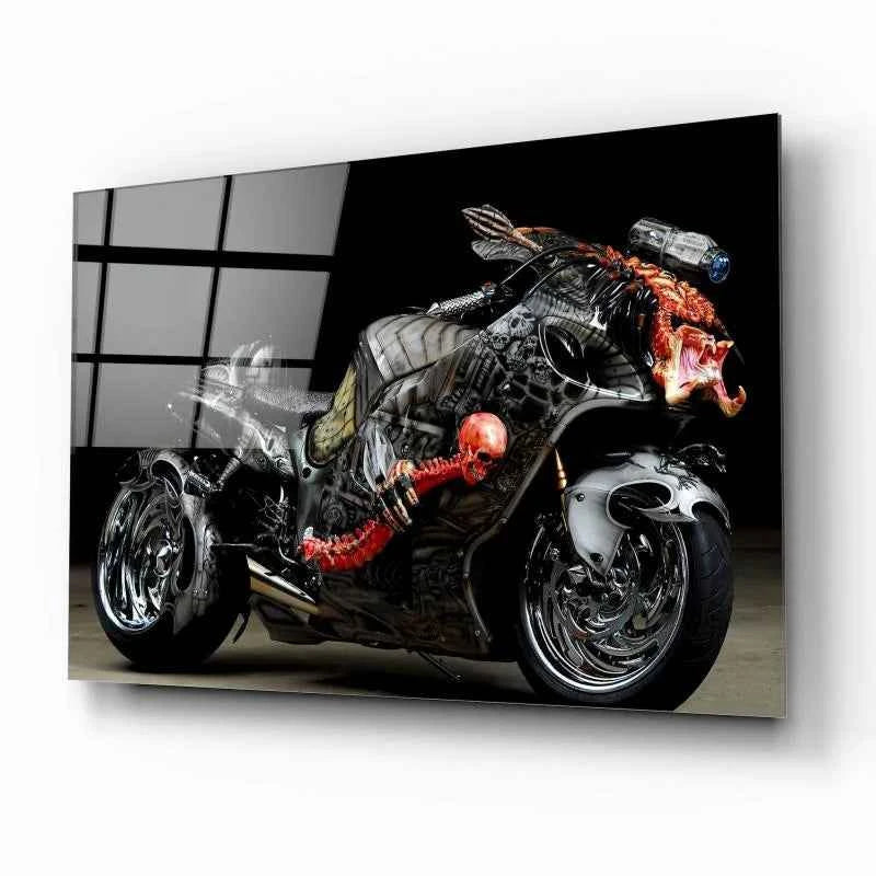 Suzuki Hayabusa Glass Wall Art