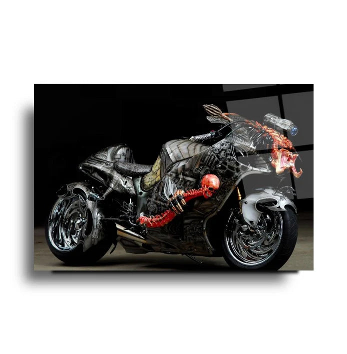 Suzuki Hayabusa Tableau en Verre Trempé