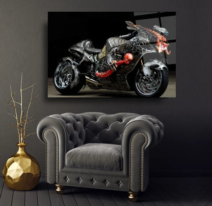 Suzuki Hayabusa Tableau en Verre Trempé