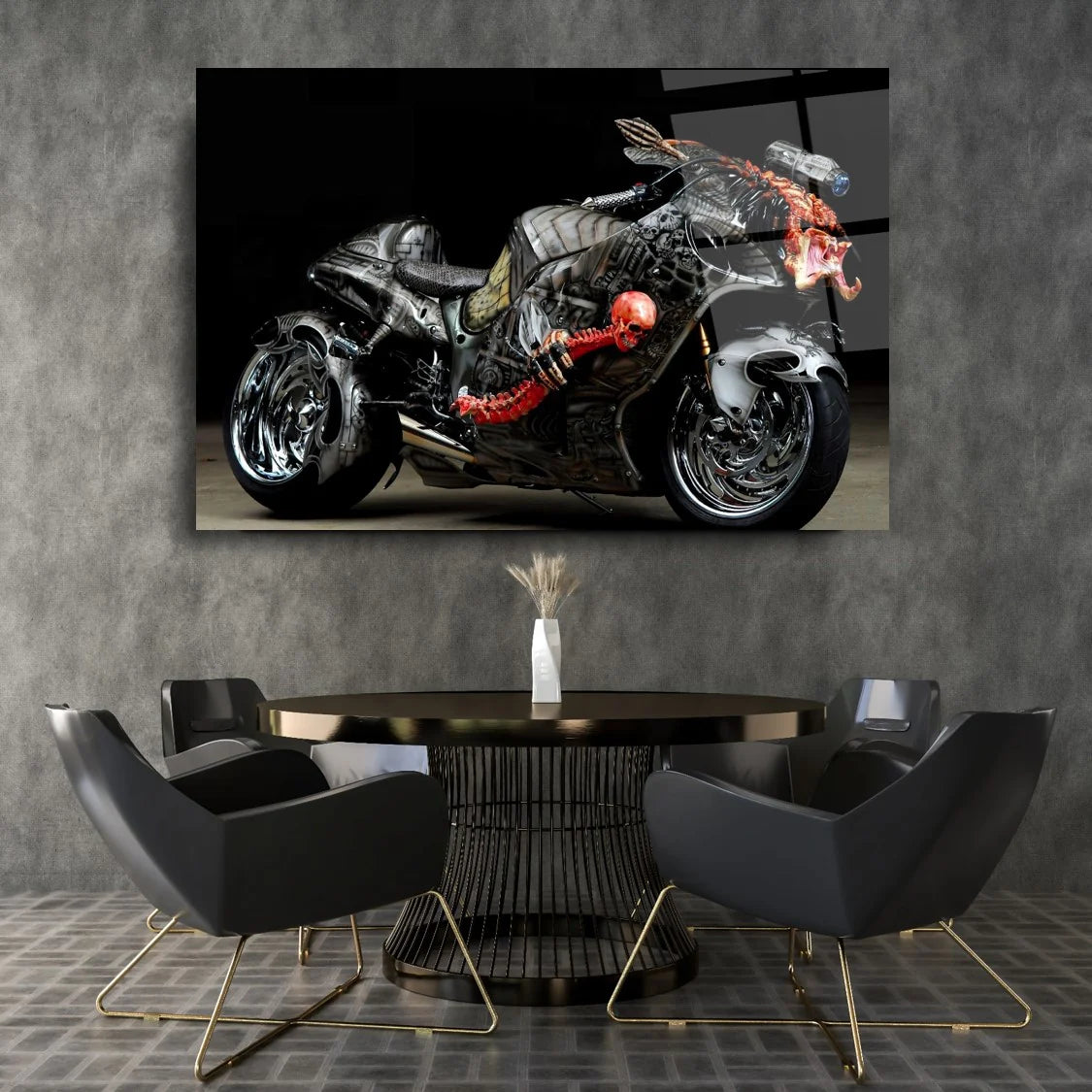 Suzuki Hayabusa Tableau en Verre Trempé