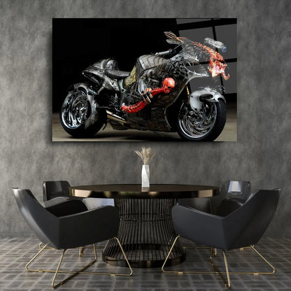 Suzuki Hayabusa Tableau en Verre Trempé