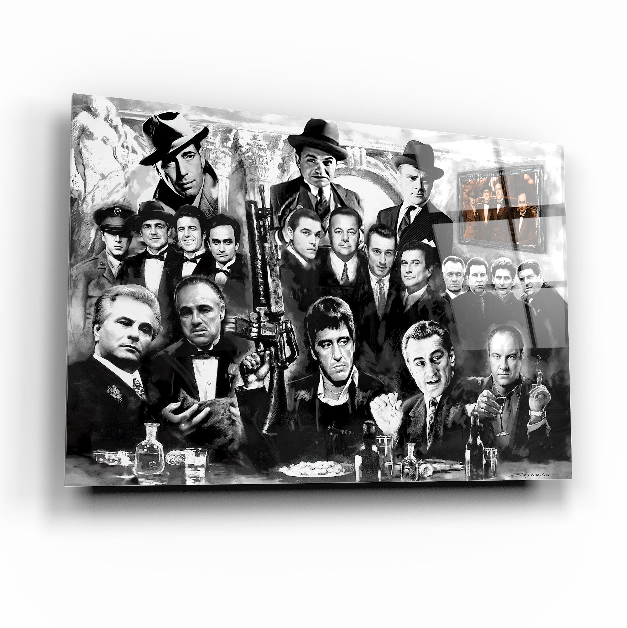 Décoration murale en verre Tony Montana