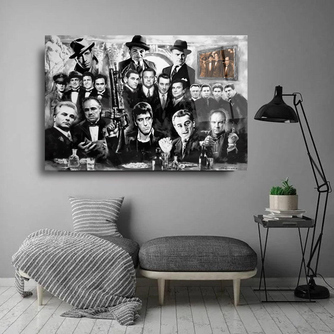 Décoration murale en verre Tony Montana