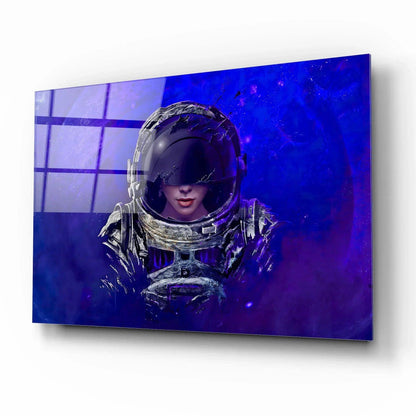 Cosmonaut Glass Wall Art - LUXARTDECO