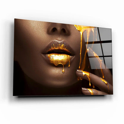 Woman Face Glass Wall Art - LUXARTDECO
