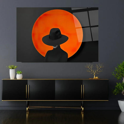 Woman Portrait Glass Wall Art - LUXARTDECO