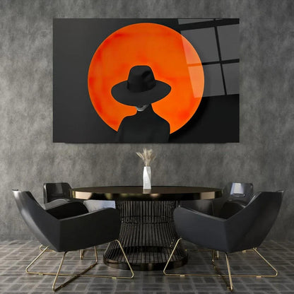 Woman Portrait Glass Wall Art - LUXARTDECO