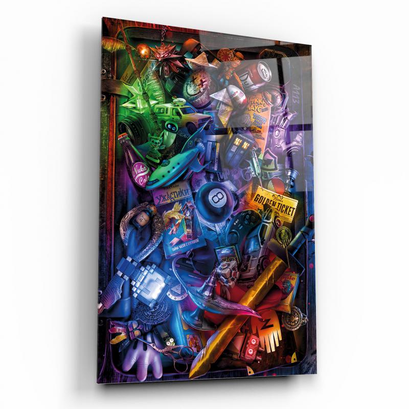 Palla da Biliardo Quadro in Vetro Temperato