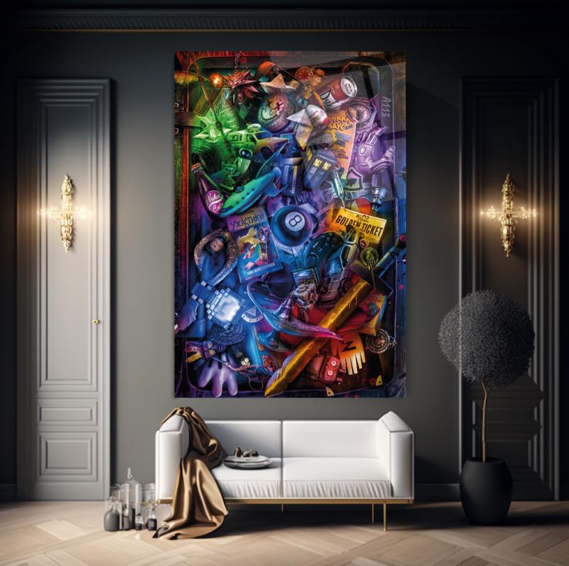 Palla da Biliardo Quadro in Vetro Temperato