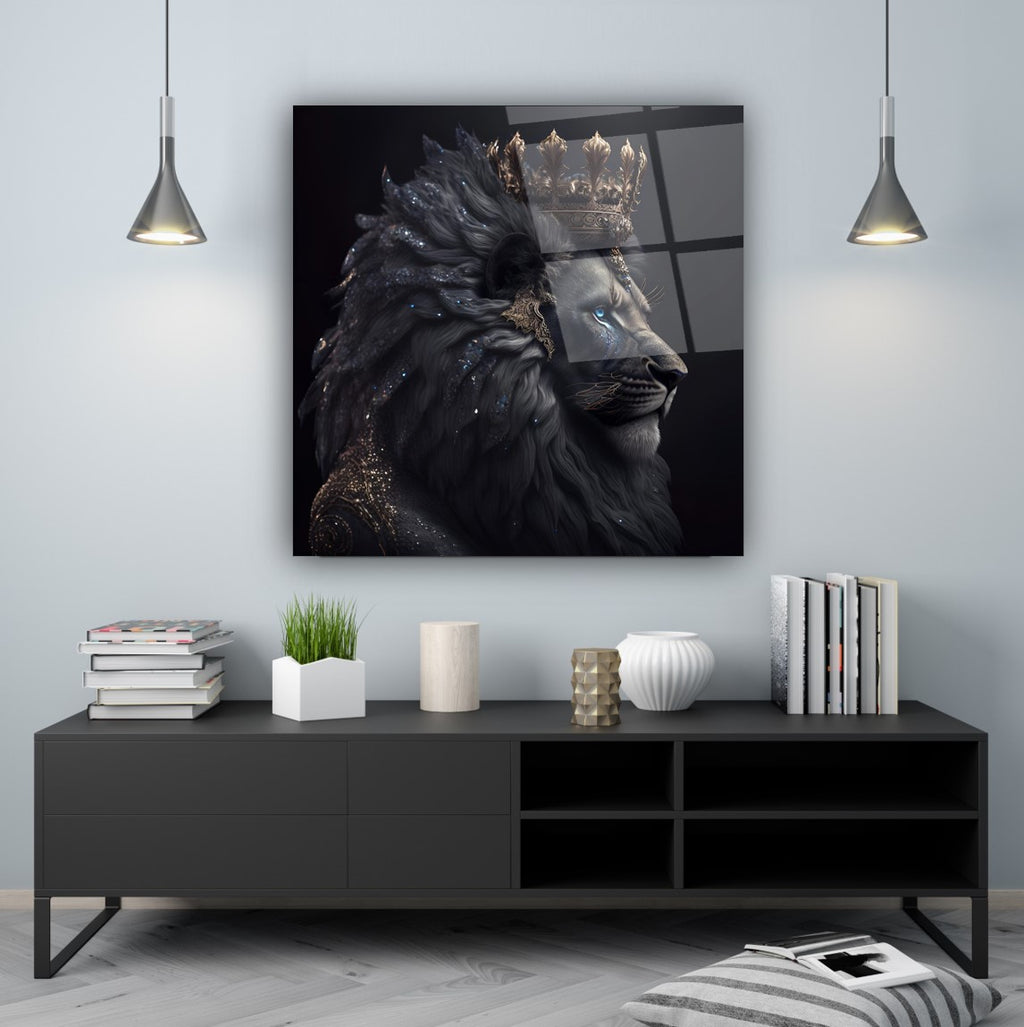 Lion King Glass Wall Art