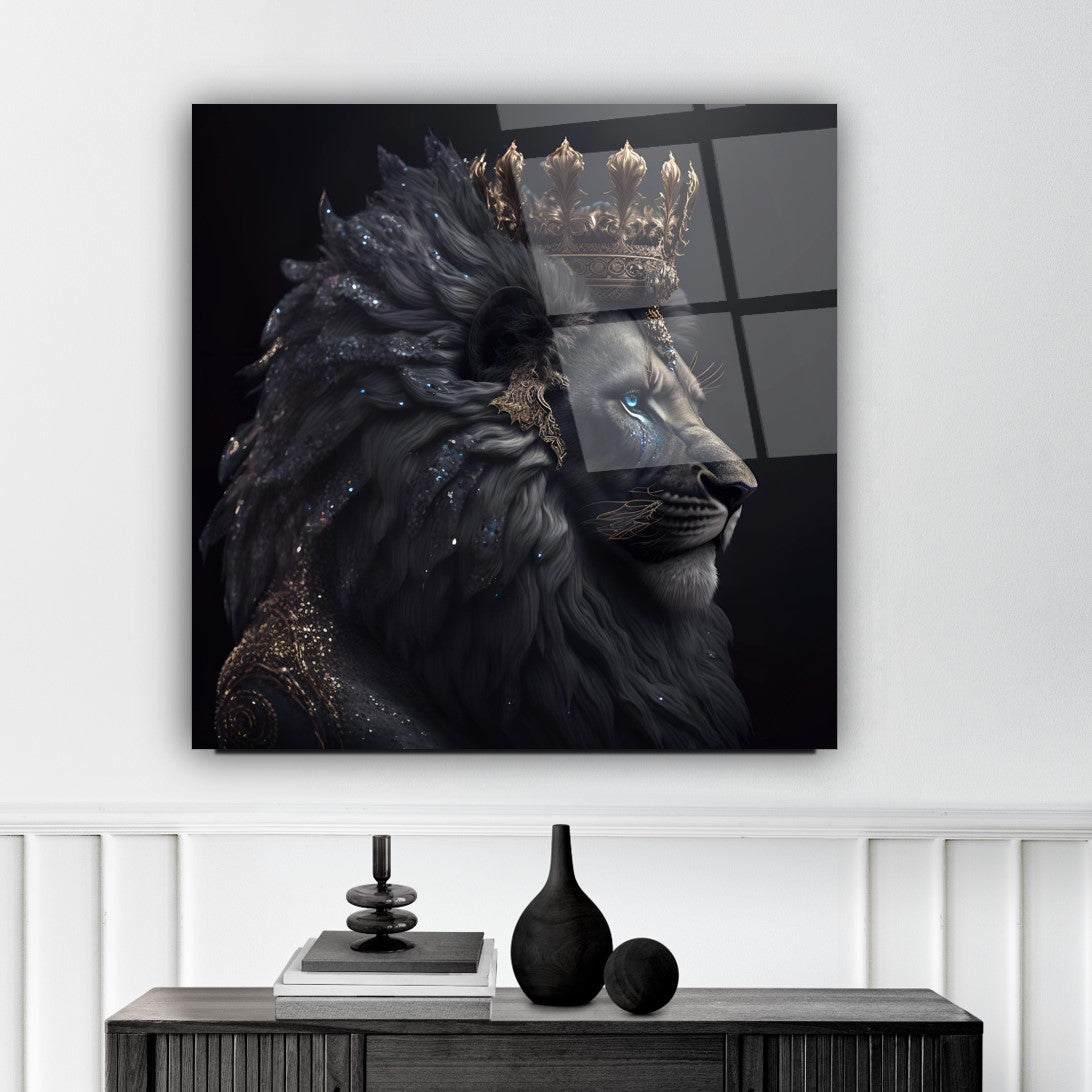 Lion King Glass Wall Art