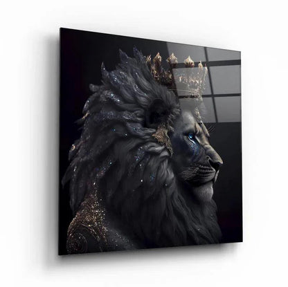Lion King Glass Wall Art - LUXARTDECO