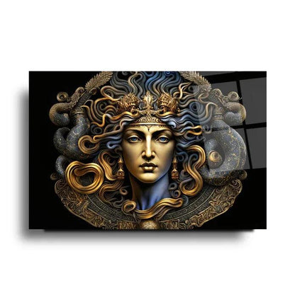 Medusa Glass Wall Art - LUXARTDECO