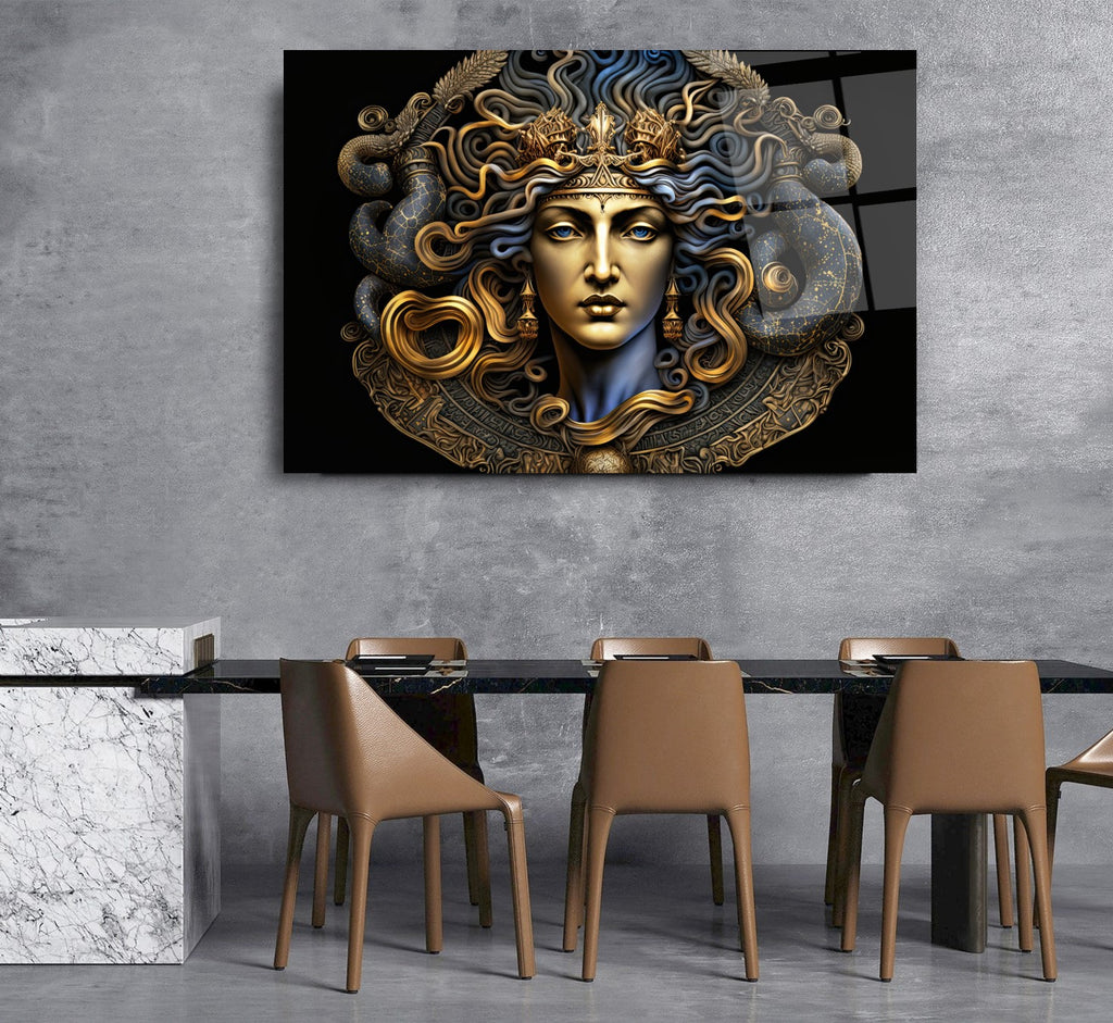 Medusa Glas Wall Art