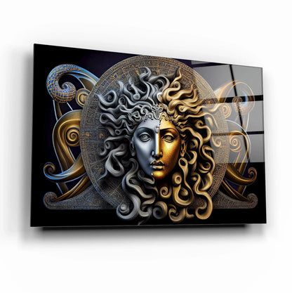 Medusa Glass Wall Art - LUXARTDECO