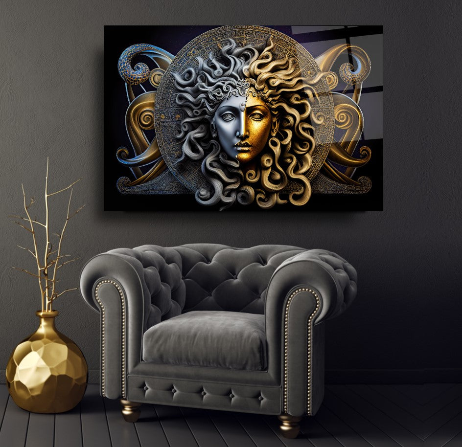 Medusa Glas Wall Art