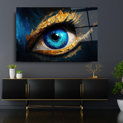 Blue Eye Glass Wall Art