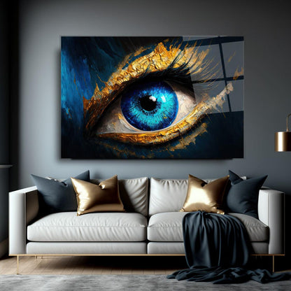 Blue Eye Glass Wall Art