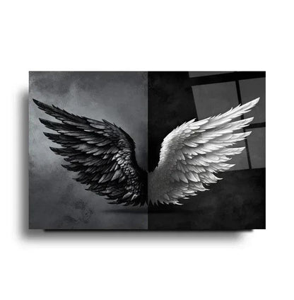 Wings Glass Wall Art - LUXARTDECO