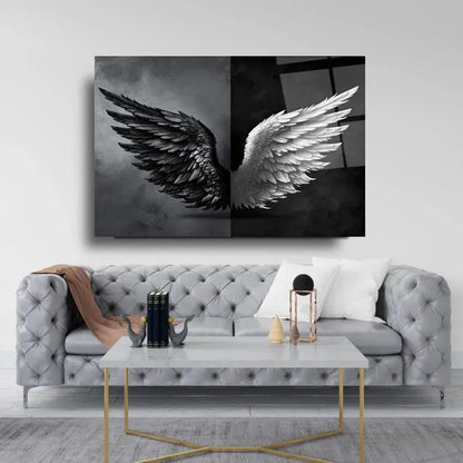 Wings Glass Wall Art - LUXARTDECO