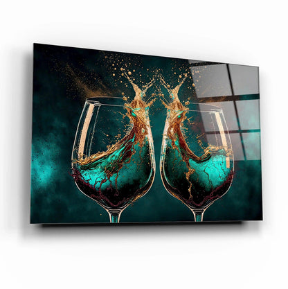 Cheers Glass Wall Art - LUXARTDECO