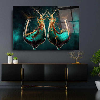 Cheers Glass Wall Art - LUXARTDECO