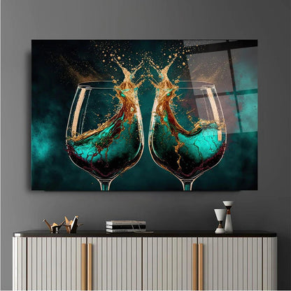 Cheers Glass Wall Art - LUXARTDECO