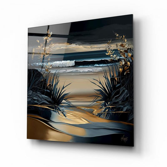 Art mural en verre nature