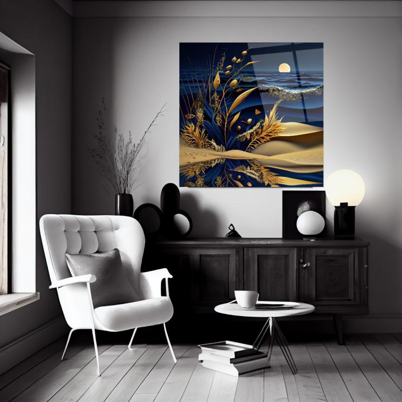 Art mural en verre nature