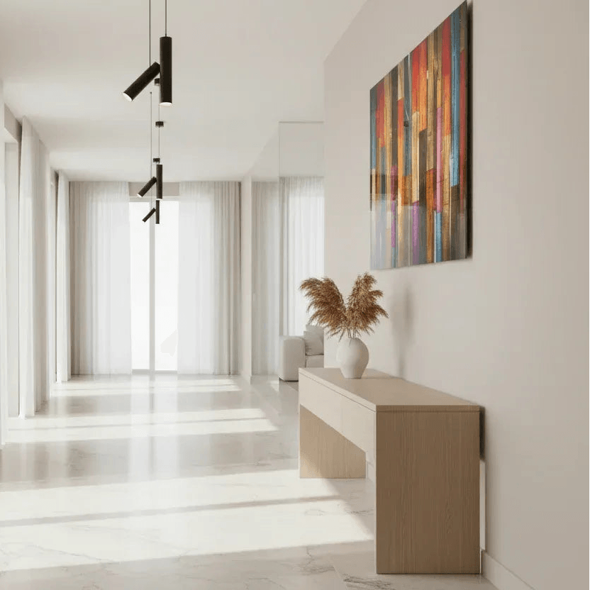 Colorful Wood Texture Duo Glass Wall Art Set - LUXARTDECO