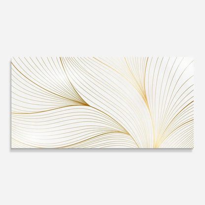 Pure White Glass Wall Art - LUXARTDECO