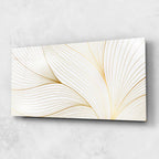 Art mural en verre blanc pur