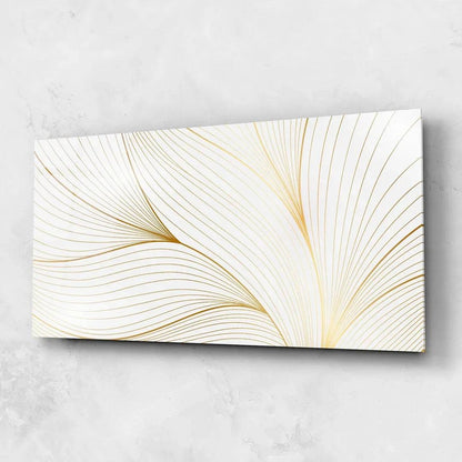 Pure White Glass Wall Art - LUXARTDECO
