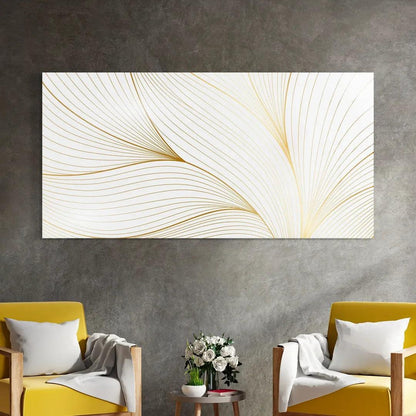 Pure White Glass Wall Art - LUXARTDECO
