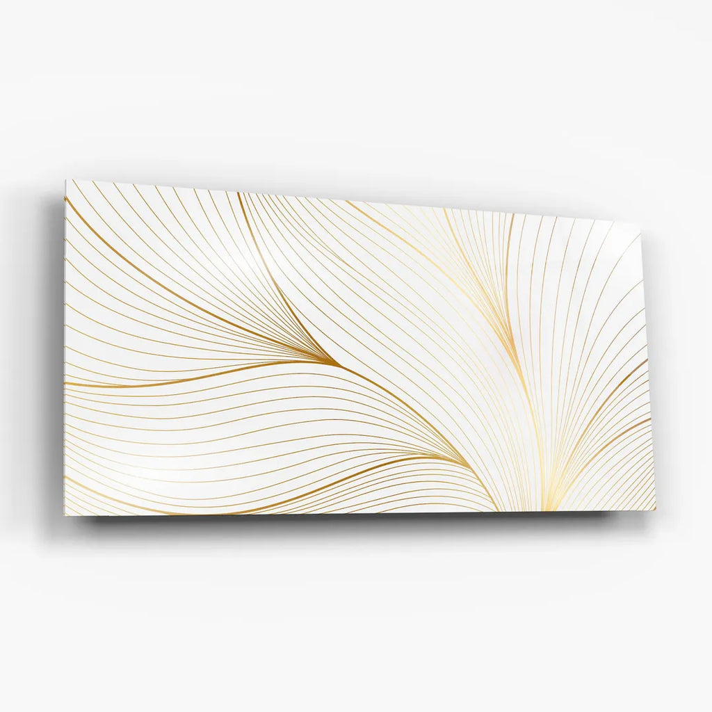 Art mural en verre blanc pur