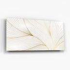 Art mural en verre blanc pur